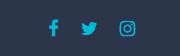 redes sociales footer