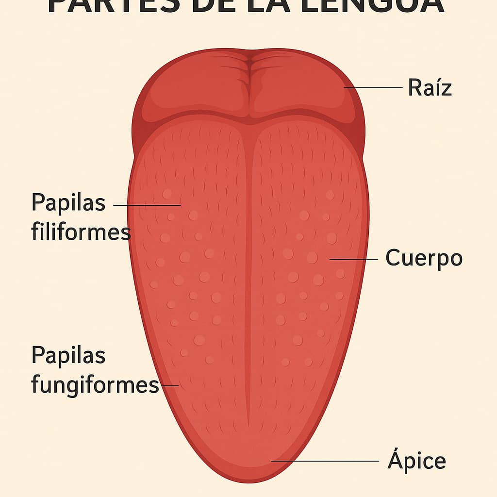 partes dee la lengua
